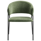 Modway - Nella Rembourré Chenille à bruyère Chaises de salle à manger Ensemble de 2 - Eucalyptus Black-9