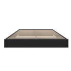 Nexera - Lit plateforme double, Noir-Accommode un matelas standard de format double.  Sommier non requis. Capacité de charge: 500 lbs