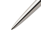Parker − Stylo à gel Jotter − acier inoxydable avec bordure dorée − pointe moyenne − encre noire-Conception pratique rétractable en un clic avec un corps en acier inoxydable accentué de bordures à finition dorée très brillantes et capuchon avec agrafe en forme de pointe de flèche