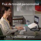 Logitech - Wave Keys clavier ergonomique sans fil, repose-poignets rembourré - Blanc-Si les heures de travail vous plombent, prenez de la hauteur: pour une expérience confortable, associez votre clavier ergonomique Wave Keys à la souris ergonomique verticale Lift
