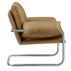 Modway - Ansel Cuir végane Chaise d’accent - Grillé-Coussin surchargé