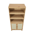 Manhattan Comfort - Sheridan 31,49 po Bibliothèque Cabinet Moderne d’Inspiration Mid-Century - Nature-Nettoyage : Essuyez avec un chiffon humide, en évitant l’excès d’humidité. . À éviter : Les produits chimiques agressifs ou les nettoyants abrasifs qui peuvent endommager la surface. . Entretien : Gardez à l’écart de l’humidité excessive, car le produit peut gonfler ou se déformer s’il est exposé à l’eau ou à l’humidité. . Protection : Utilisez des sous-verres ou des sets pour éviter les rayures ou les tach