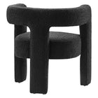 Modway - Kayla Boucle Tapis Fauteuil - Noir-Capsules de pied non marquées