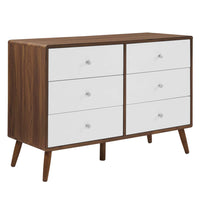 Modway - Transmit 47 po Commode, Blanc noyer-Habilleuse de style mi-siècle