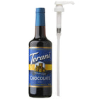 Torani - Sirop chocolat sans sucre avec pompe -750 mL-Plus que simple café : idéal pour les lattes, les frappes, les thés, le café, les milkshakes, les desserts et autres boissons mélangées congelées