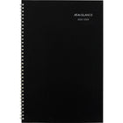 AT-A-GLANCE - Agenda scolaire mensuel 2025-2026 - 11 7/8 po H x 7 7/8 po l - noir - bilingue-14 mois : juillet 2025 - août 2026