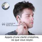 MyBat - Écouteurs Open-Ear XL MyBat Design Lab - Paw - Blanc -Léger & Confortable - Port agréable et maintien sûr même sur de longues périodes