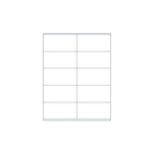 Spicers  - Étiquettes laser blanches - Vierges non couchées - Feuilles de 8-1/2 po x 11 po - 10 étiquettes de 4 po x 2 po par feuille - Paquet de 250-Étiquette d’expédition vierge
