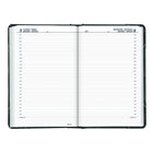 Blueline - 2027 agenda quotidien Traditional – 13 3/8 po x 8 po – vert marbré – bilingue-Reliure cousue avec couverure rigide marbrée vert. Épine et coins noirs