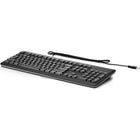 HP - Clavier filaire USB - Noir-Design Élégant et Confort : Présente une disposition complète et noire pour une frappe confortable et efficace.