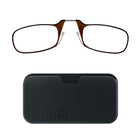 ThinOptics 1.5 Marron Lecteur avec Pod Noir Universel - Marron-Le produit comprend les lunettes de lecture ThinOptics et l'étui universel avec un adhésif sans résidu à coller sur votre téléphone / étui ou toute autre surface dure et plate