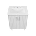Modway - Augusta 24" Vanette de salle de bain - Blanc blanc-8