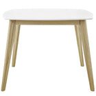 Modway - Stratum 40 po Table à manger, Blanc-Dessus en stratifié blanc en MDF