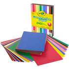 Crayola - Papier de construction, 240 feuilles par paquet, 3 paquets, 720 feuilles au total-Le papier de construction est de taille standard 9x12