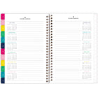 AT-A-GLANCE - Agenda scolaire hebdomadaire/mensuel pour étudiants bande cabana Emily Ley Simplified 2025-2026 - 8 1/2 po H x 5 3/8 po l - multicoloure - anglais-Comprend également un horaire des cours, un horaire hebdomadaire, une page des examens de l'année scolaire, une routine quotidienne, 2 pages de planification future et une règle amovible