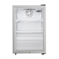 Danby - 2.6 cu. Réfrigérateur compact à porte vitrée - platine-Vidange du dégivrage