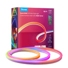 Govee - Cordon lumineux néon RGBIC Wi-Fi de 2 m-Technologie RGBIC unique : la technologie RGBIC de Govee vous permet de laisser libre cours à votre créativité, d'afficher simultanément plusieurs couleurs de lumière dans une guirlande lumineuse néon flexible, et de décorer votre maison avec des effets lumineux fluides inspirés de la nature, des fêtes et des ambiances
