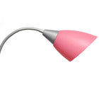 Simple Designs - Lampe de sol argentée à col de cygne réglable, 5 lampes, abat-jour multicolore fantaisie-7