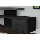 Monarch Specialties - 2575 Meuble Tv - 60 po L/Noir/Dessus Gris Avec 1 Tiroir-3
