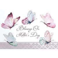 Mill Brook Studio - Cartes De Souhaits Fête des Mères / Enveloppes - 5-3/8 po x 7-3/4 po - Religieuse - Rose - Paquet de 18-Cartes de souhaits qualité boutique