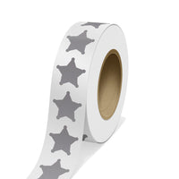 JAM Paper - Rouleaux d'étiquettes standard - étoile de shérif - 2 3/4 x 2 3/4 - feuille argentée mate - 125 étiquettes/rouleau-Couleur : feuille mate argentée durable | Faites ressortir votre courrier avec des étiquettes d'adresse d'expédition colourées.