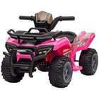 Aosom - VTT à batterie 6 V pour tout-petits avec musique - Rose-Les phares lumineux offrent une expérience de conduite authentique à vos enfants 