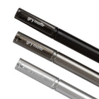 Stylos à gel noirs Gry Mattr, translucides, 7 par paquet-Douille en plastique