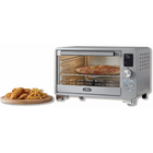 Salton - four grille pain numérique avec friture à air NuRetro - argent métallisé-Vaste plage de températures (90 °f - 450 °f/30 °c - 230 °c) — adaptée aussi bien aux cuissons à basse température qu’aux rôtissages à chaleur élevée.