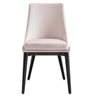Modway - Viscount Accent Performance Velvet Chaises de salle à manger Ensemble de 2 - Rose-9