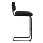 Modway - Parity Boucle Tabourets de bar - Noir noir - Ensemble de 2-Assemblée requise