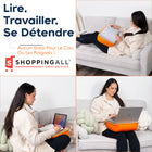 ShoppingAll - Pouf pour ordinateur portable, support de livre, coussin, oreiller - Orange-7
