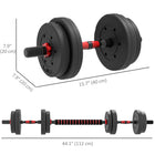 Soozier - Ensemble d’haltères ajustables 2‑en‑1 de 33 lb-Poignée antidérapante pour éviter de glisser