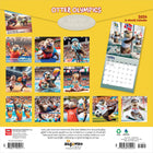 BrownTrout - 2026 Otter Olympics Calendrier mural Suspendu Mensuel - 30,5 cm l x 61 cm H - Anglais-Conception Durable - Le papier lisse de haute qualité résiste au froissage et ay débordement de l'encre, et la reliure enveloppante épaisse et enduite, fermement fixée par un grand sceau, assure la longévité tout au long de l'année