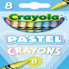 Crayola - Crayons de cire pastel - Paquet de 8-Les crayons de cire Crayola sont conçus avec l'accent sur une couleur vraie, un tracé lisse et la durabilité