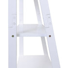 Kiera Grace – Étagère de sol Providence Miller, blanc mat, 5 tablettes-Conception: l'étagère d'angle est conçue dans un style contemporain et élégant avec 5 niveaux qui offrent un espace de rangement supplémentaire pour vos pièces décoratives ou articles essentiels préférés