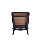 Manhattan Comfort - Lot de 4 chaises de salle à manger Giverny 46 cm style industriel chic - noir et cannage naturel-10