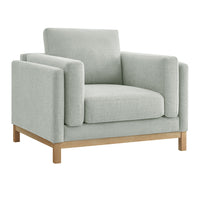 Modway - Roscoe Tissu Fauteuil - Brume-Tissu chenille Mélange