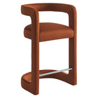 Modway - Winslow Performance Velvet Tabouret de comptoir - Rouille-Conception du dos du canon