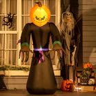 HOMCOM - Décoration de jardin gonflable avec lumières LED et ventilateur-Conception durable en tissu de polyester résistant aux intempéries qui a un indice d'étanchéité IP44 