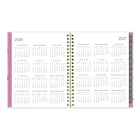 Blueline - 2026 Agenda hebdomadaire/mensuel Lavande Florale avec onglets mensuels - 11 po x 8-1/2 po - Trilingue-Comprend des sections pour les contacts, les mots de passe, les notes, les tâches à faire, les événements, les dépenses et la planification de projets