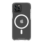 AXS - PROShield etui transparent compatible avec MagSafe teste contre les chutes pour Apple iPhone 12/12 Pro, Noir-Fabrique avec un revêtement anti-rayures et anti-jaunissement
