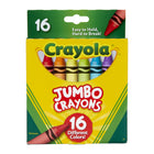 Crayola - Crayons géants - 3 paquets de 16-Comprend des couleurs primaires et secondaires et plus encore