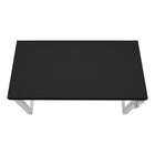 Monarch Specialties - 7684 Bureau 48 po L - Hauteur Adjustable Noir/Metal Argent-10