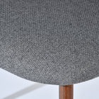 Homy Casa - Chaises d'accueil rembourrées - Lot de 2, tissu gris-Dimensions de l'article : 51 cm L x 53,5 cm P x 81,5 cm H, capacité de 250 lb.
