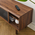 Modway - Kurtis 47 po Meuble TV, Noyer-Trous de gestion des câbles