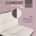 Elle Décor - Fauteuil de bureau Ariana Criss-Cross-Certifié Greenguard réduisant la pollution de l’air intérieur et le risque d’exposition aux produits chimiques