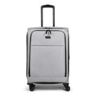 Bugatti - Ensemble de 3 valise souple - la Reborn - Gris-Double roues pivotantes à 360 degrés pour un roulement sans effort, doux et silencieux (8 roues)