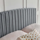 Modway - Rebecca Performance Velvet Tête de lit complète / Queen, Charbon de bois-Rembourrage en mousse dense se fixe en trois positions