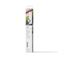 Cricut - Vinyle amovible, assortiment d'essentiels-12 feuilles de 30,5 cm x 30,5 cm (12 po x 12 po) : blanc, gris clair, bordeaux, melon, crème, moutarde, citronnelle, bleu sauge, bleu nuit, café, argent et noir