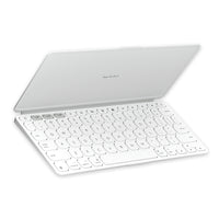 Logitech - Keys-To-Go 2, clavier sans fil portable pour iPad avec protection intégrée - Pale Grey -Le design ultra-fin et léger de ce clavier Bluetooth portable le rend facile à transporter. C’est le compagnon idéal pour votre tablette ou tout autre dispositif mobile